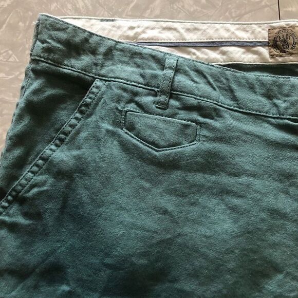 Linen Cropped Pants Sz 16 - Picture 6 of 11